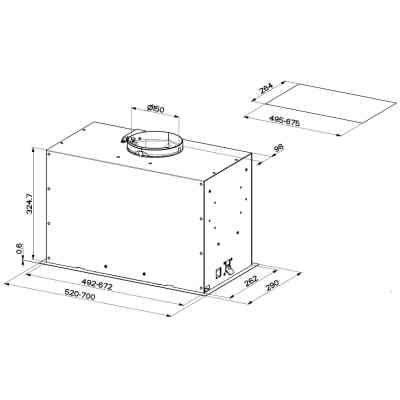 Витяжка кухонна Faber Inka Lux Premium Bk Matt A52 Kl (305.0658.608) Вінниця