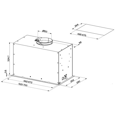 Вытяжка кухонная Faber Inka Lux Premium Bk Matt A52 Kl (305.0658.608) Винница - изображение 3