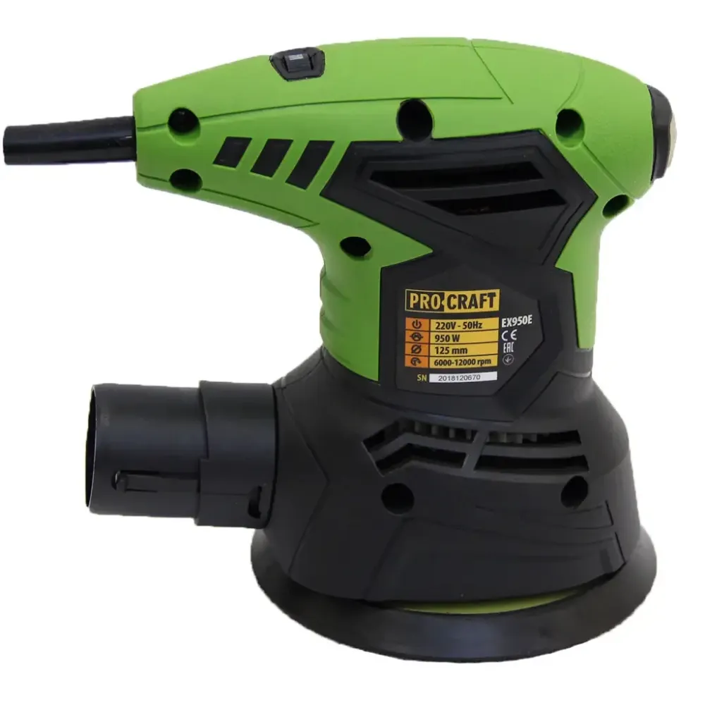 Шліфмашина Procraft орбітальна 125 мм з пилозбірником ексцентрикова шліфмашина 240 Вт ручна шліфмашина Львів - фото 3