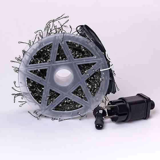 Garlando Гірлянда роса мішура 30 метрів хвойна лапа 640 led світлодіодів зелений дріт синя D175 Коломия