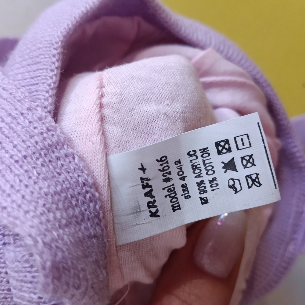 Шапочка для девочек 40-42см на завязках Киев - изображение 7