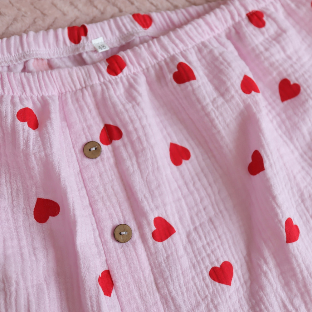 Муслінові чоловічі труси-шорти рожеві з червоними сердечками Кам'янець-Подільський - фото 4