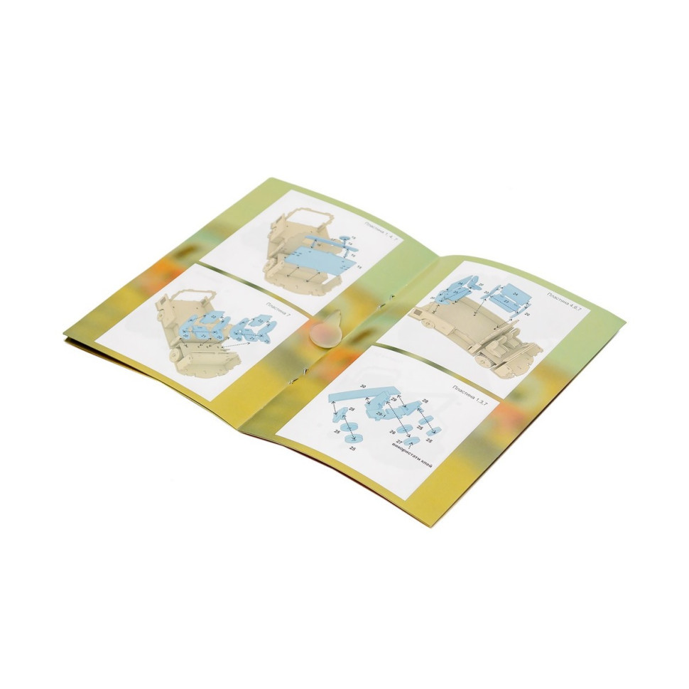 Дерев'яний 3D конструктор "Мікроавтобус" Puz-00926, 156 деталей Вінниця - фото 8