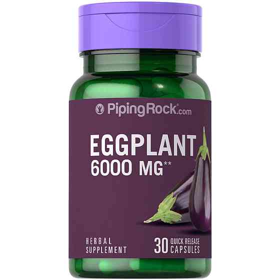 Екстракт баклажанів Piping Rock Eggplant Extract 6000 mg 30 Quick Release Capsules Луцьк