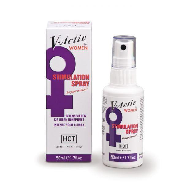 Спрей возбуждающий для женщин HOT V-Activ, 50 мл Sex Aura Киев - изображение 1