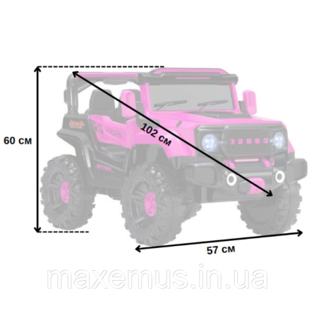 Детский электромобиль с пультом управления 4х4 Spoko SP V 70 электромобиль для детей аккумуляторный розовый Мостиска