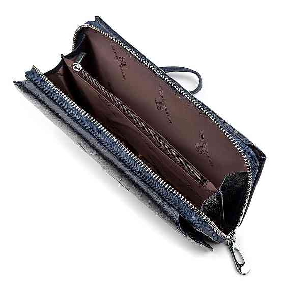 Мужской кошелек ST Leather 18454 (ST128) кожа Синий Киев