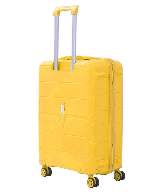 Чемодан пластиковый MCS V366 средний 65 см желтый Киев - изображение 4