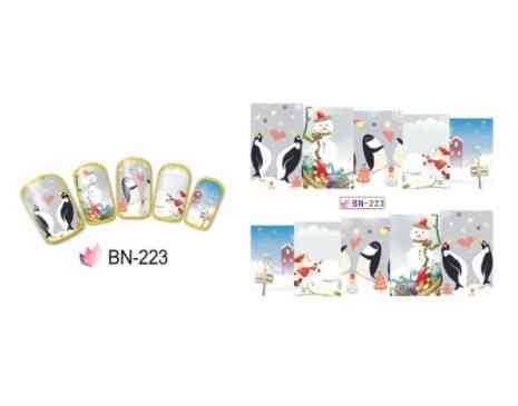 Наклейки на ногти пингвины, размер стикера 6*5см, инструкция по применению есть в описании Киев