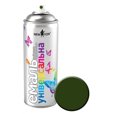Аерозольна фарба для автомобіля New Ton універсальна 6006 х.олива мат, 400 мл (11948) Вінниця - фото 1