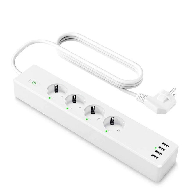 Розумний WI-FI подовжувач ZLD-44EU-W з 4 розетками і 4 USB Луцк - изображение 2