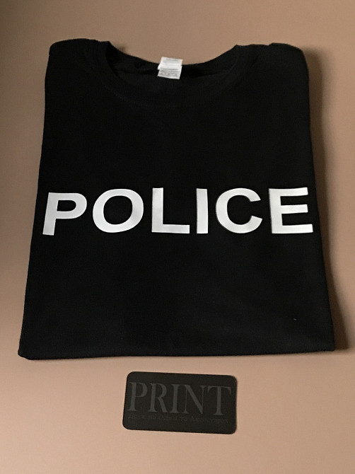 Футболка премиум с принтом POLICE Черновцы - изображение 1