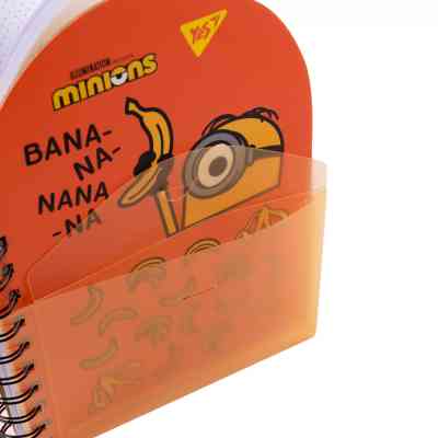 Блокнот Yes В6+ подвійна cпіраль з пластиковою кишенею Minions крапка (151793) Вінниця
