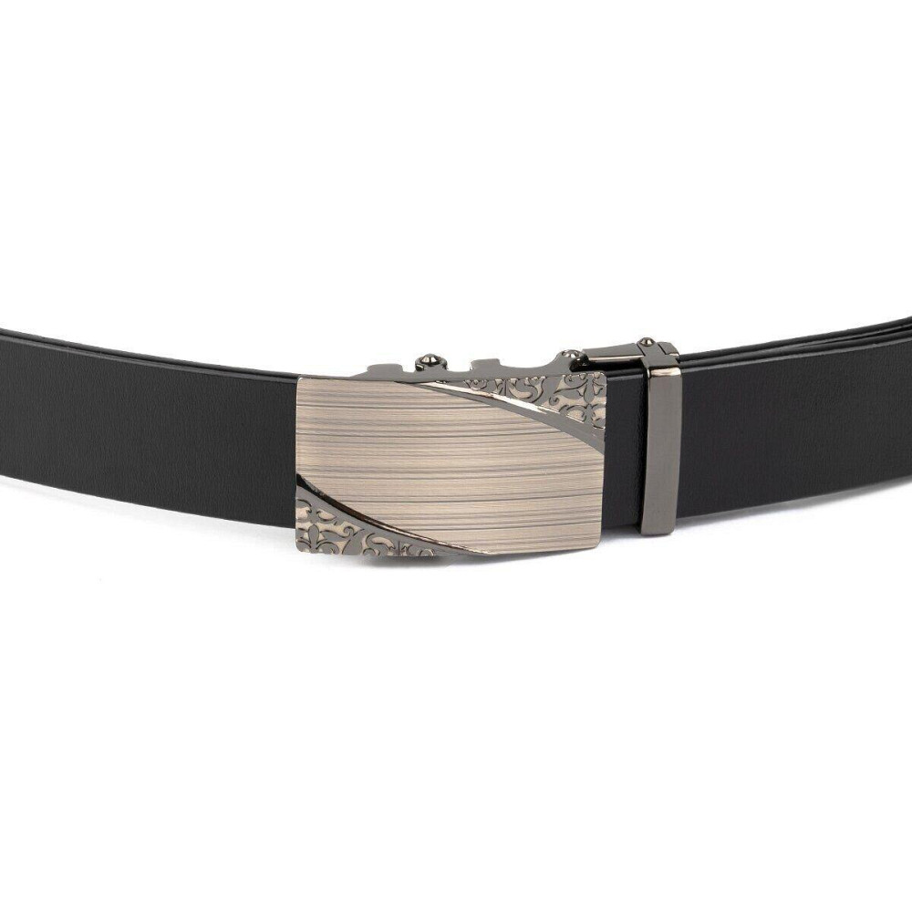 Ремінь з автоматичною пряжкою з візерунком Чорний (Vintage) Київ - фото 9