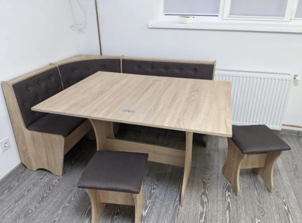 Кухонний розкладний стіл 59 на 89 см. Мебель Сервіс - Дуб самоа Львів - фото 4