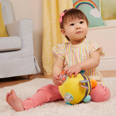 Развивающая игрушка Battat Сенсорная мягкая игрушка – Пчелка пушистик волчок (BX2037Z) Винница - изображение 3