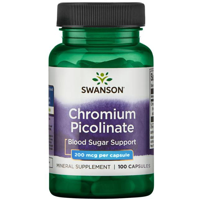 Хром піколінат (Chromium picolinate) 200 мкг 100 капсул Київ - фото 1