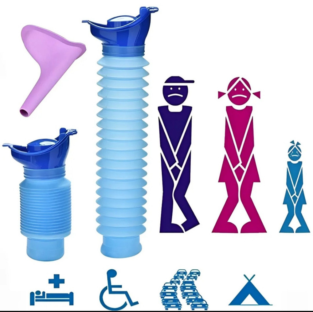 Складной дорожный писcуар 750 мл голубой Киев - изображение 3