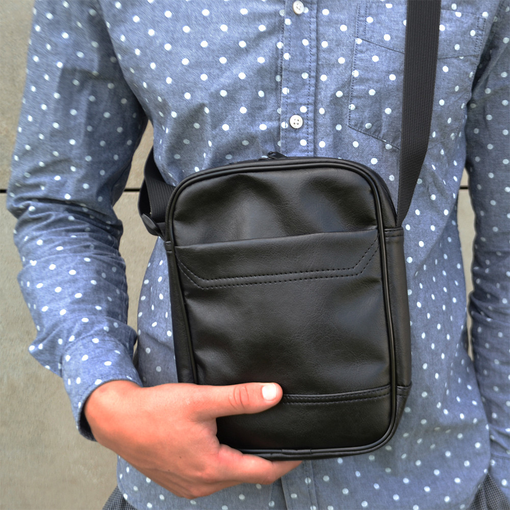 Сумка шкіряна чоловіча крос боді, Повсякденна сумка-месенджер, Сумка-месенджер для роботи WM-53 Івано-Франківськ - фото 1