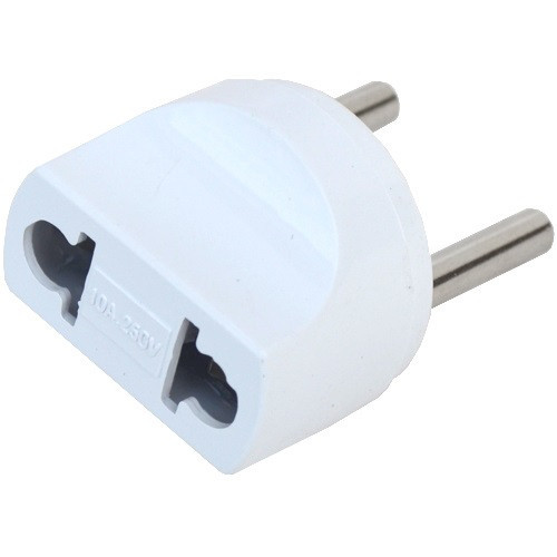 Переходник сетевой универсальный, корпус пластик, белый Полтава - изображение 1