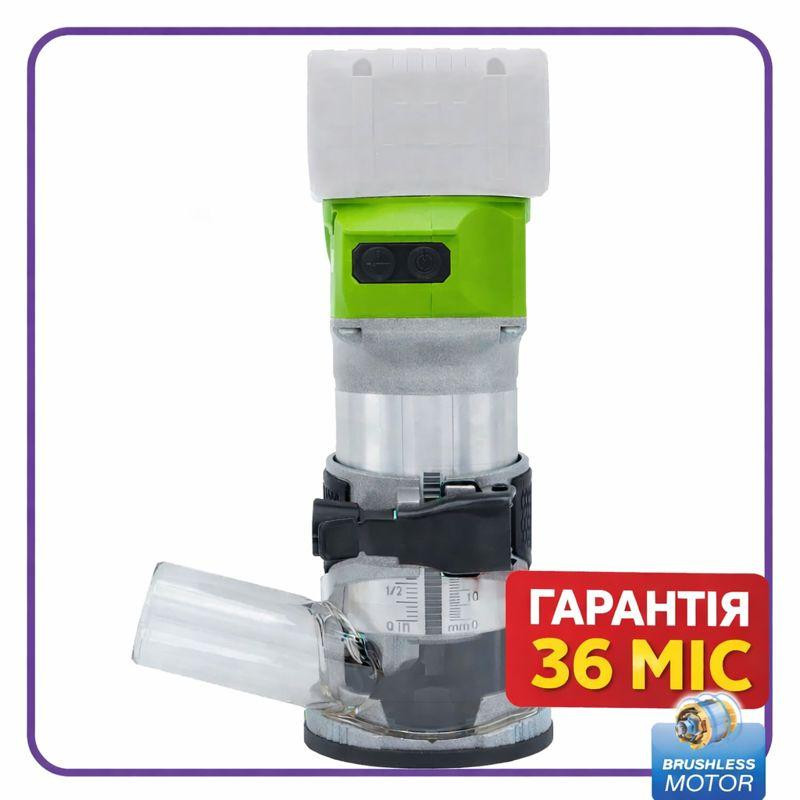 Бесщеточный аккумуляторный фрезер Procraft цанги 6 мм, 8 мм, Аккумуляторный ручной фрезер POB24 по дереву без АКБ и ЗУ Львов - изображение 1