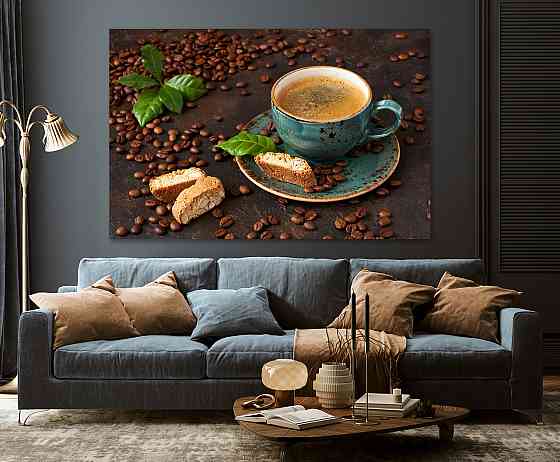 Картина холст в гостиную / спальню  Чашечка кави   MLP_290 80х160см Киев