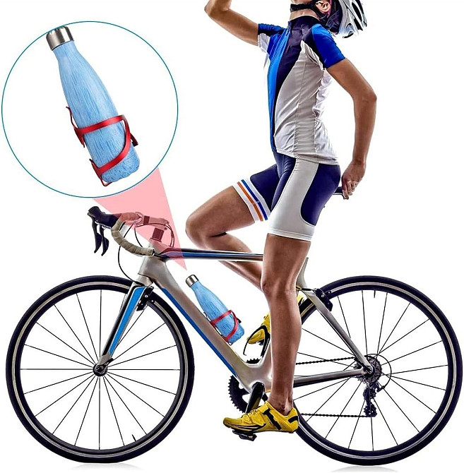 Флягодержатель велосипедный алюминиевый Feel Fit Красный Бровары - изображение 8