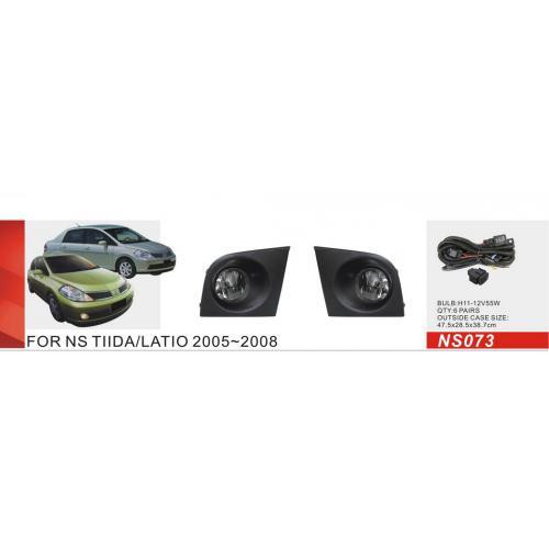 Дополнительные фары Nissan Tiida 2004-2008 NS-073 H11 12V 55W с электропроводкой Харьков - изображение 1