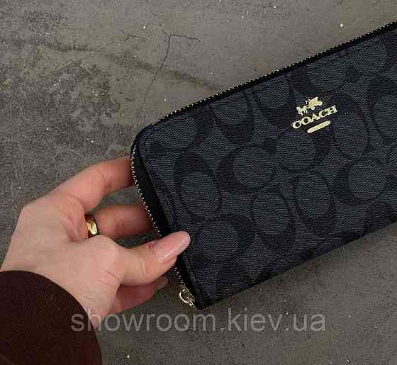 Брендовый женский кошелек на молнии Coach (1377-1) Киев