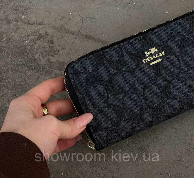 Брендовый женский кошелек на молнии Coach (1377-1) Киев - изображение 4