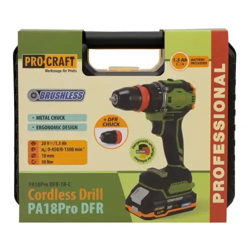 Акумуляторний шуруповерт ProCraft PA18Pro 18 В, Шурупокрут з Li‑Ion АКБ  у кейсі Гарантія 3 роки Львів - фото 10