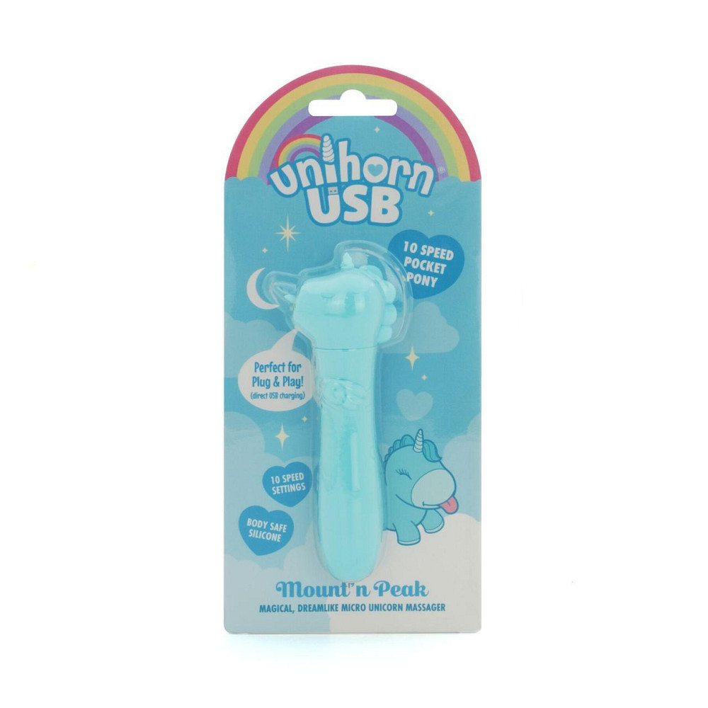 Вібратор-єдиноріжка Unihorn USB Bullet – Mount'n Peak, віброкуля, USB-зарядка, 10 режимів Sex Aura Київ - фото 6