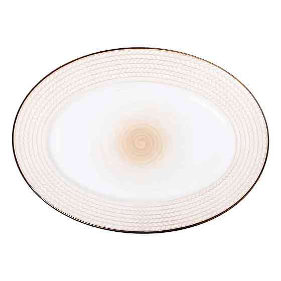 Блюдо фарфоровое 33.5х24.5 см овальное белое HP23389 Киев