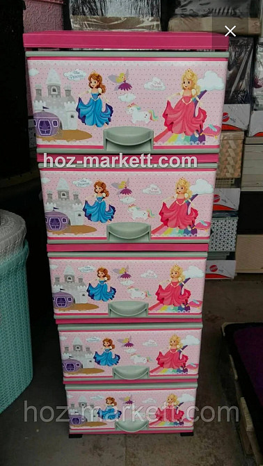 Тумба Комод дитяча Принцеси на 5 ящиків Туреччина Харків - фото 1