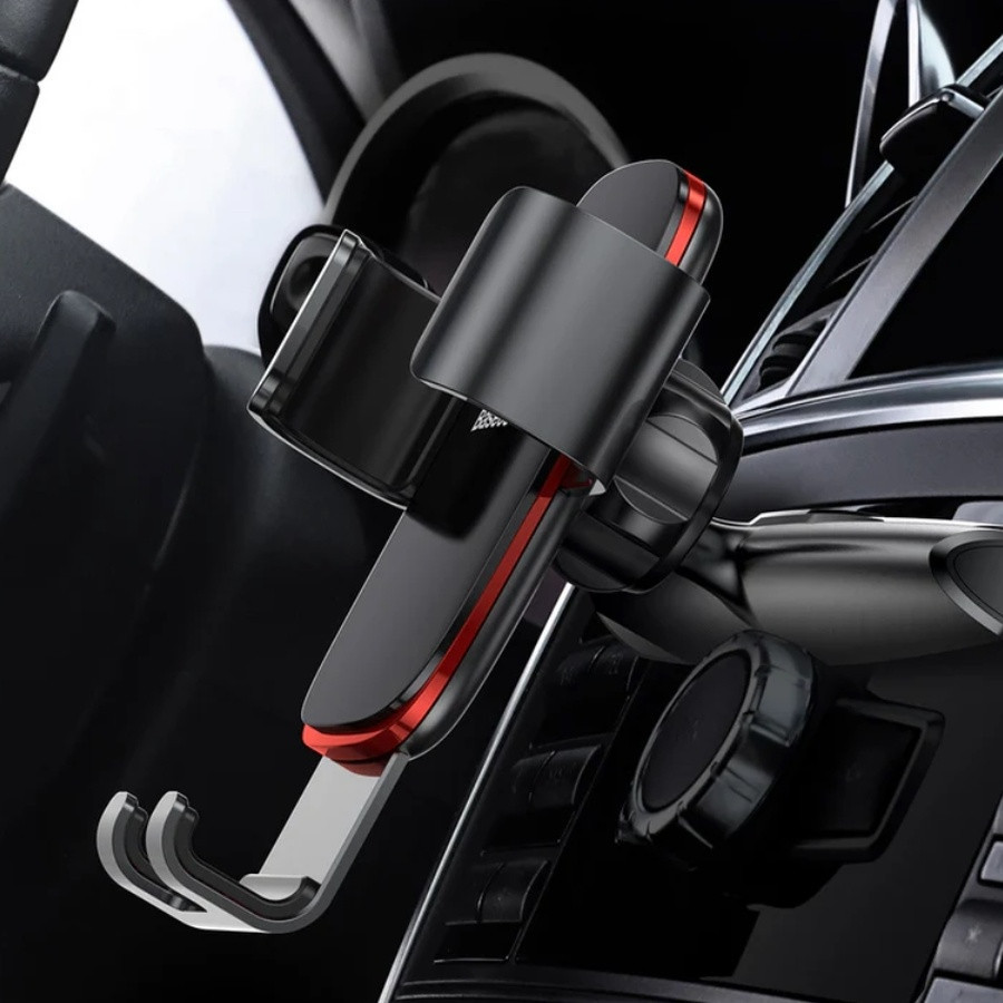 Автотримач для телефона Baseus Metal Age Gravity Car Mount (CD Version) Black Київ - фото 2