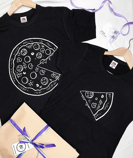 Парні футболки для закоханих (PIZZA) Чернівці - фото 1