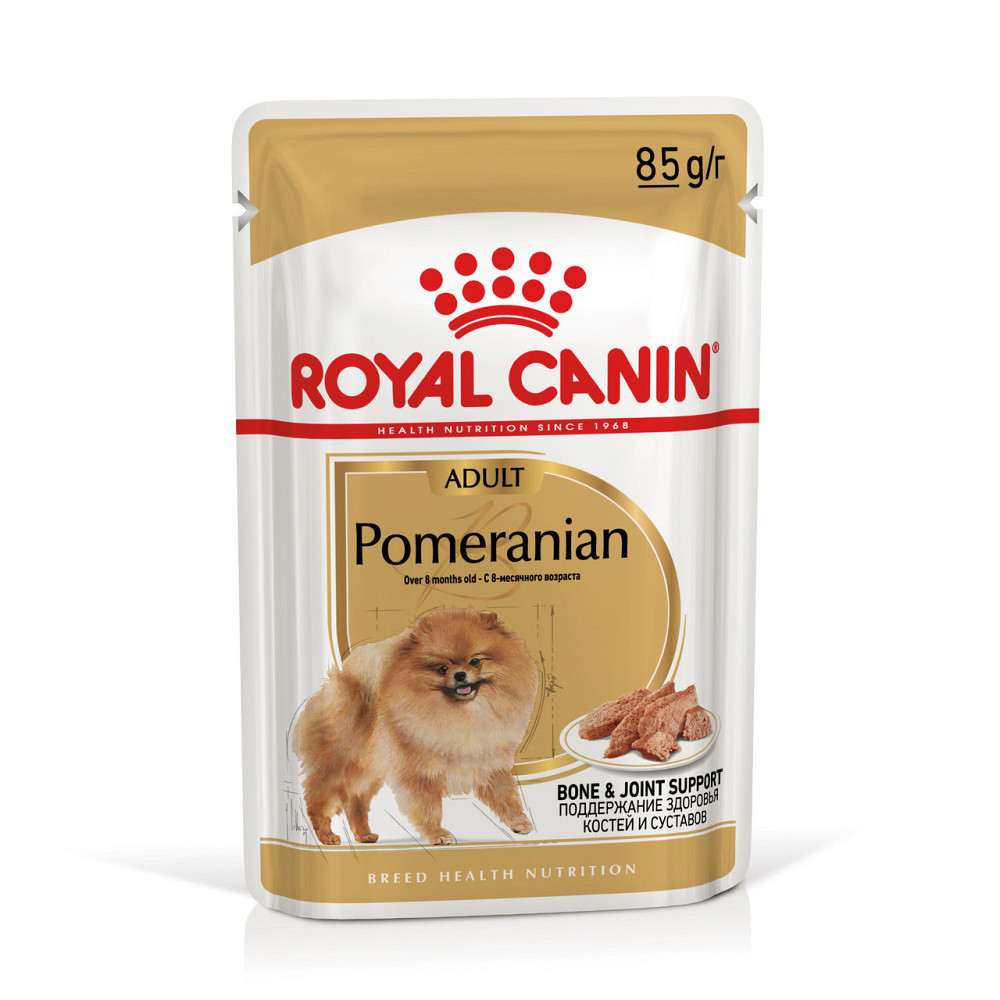 Вологий корм для собак породи Померанський шпіц ROYAL CANIN POMERANIAN ADULT паштет 85 г Київ - фото 1