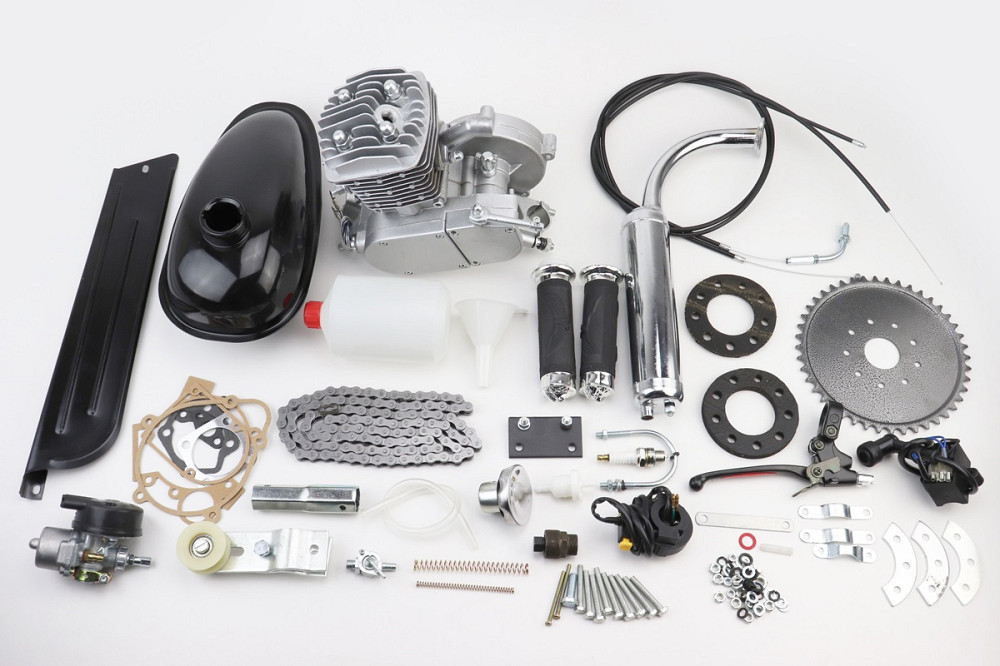 Двигун велосипедний 2Т + комплект для встановлення, СІРИЙ Киев - изображение 1