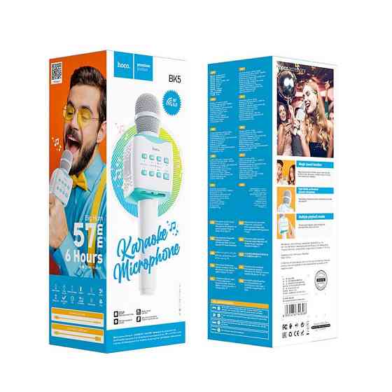 Портативна колонка з мікрофоном HOCO BK5 Cantando синя Київ