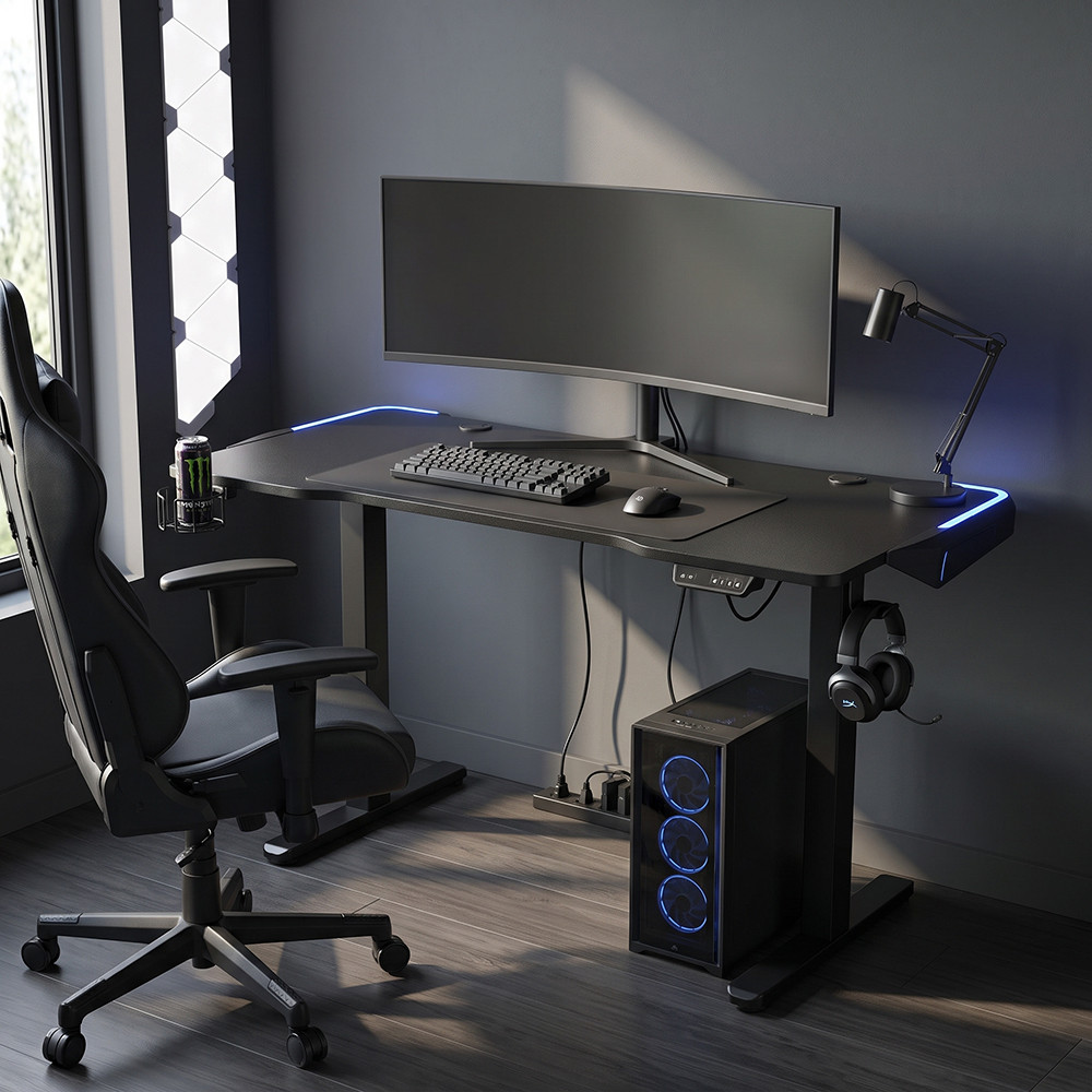 Регулируемый Стол Richman StandUp Game Black RGB-LED 1200 х 600 BST-01led Днепр - изображение 7
