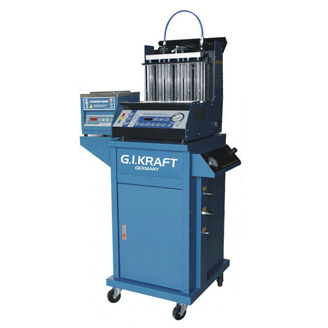 Стенд для промивання форсунок (6 форсунок, візок, ПЗ-ванна з таймером) G.I. KRAFT GI19114 Одеса - фото 1