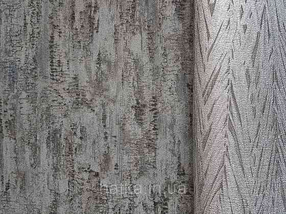 Шпалери вінілові на флізелін Rasch Composition 0,53х10 абстракція структурні кора дерева чорні сірі Київ