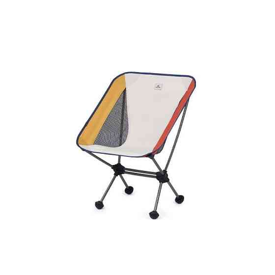 Туристичне розкладне крісло Naturehike YL08 NH20JJ027 (Біло-жовтогарячий) Вінниця