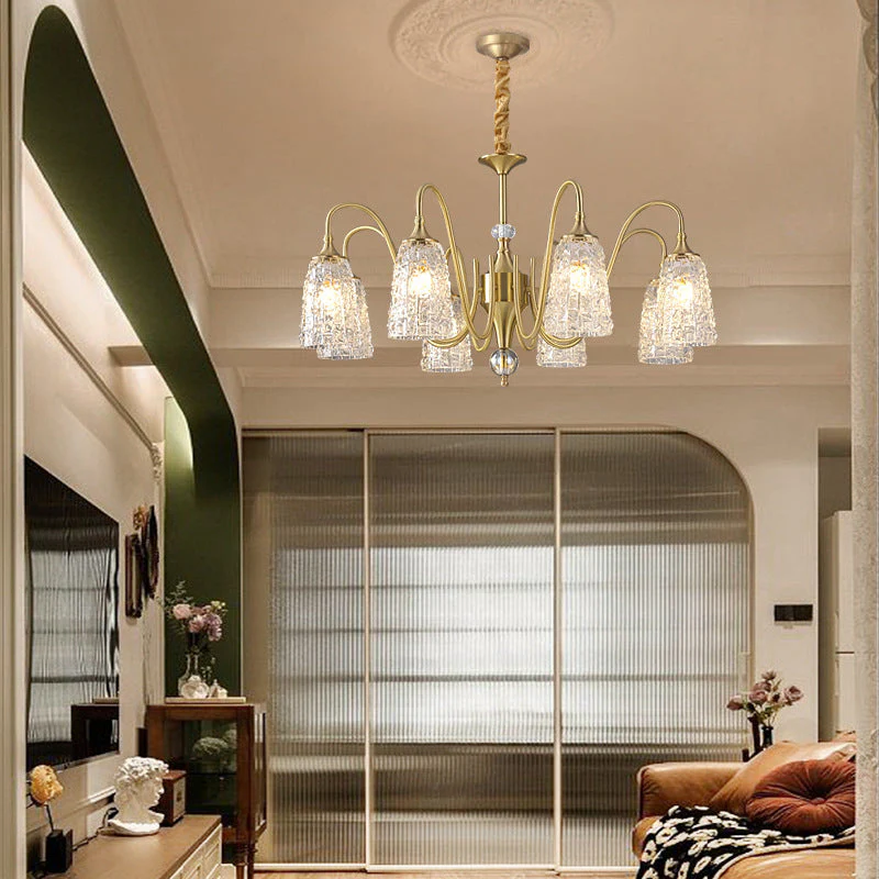 Светодиодная люстра Oрбита 5030 (Золотая) на 8 плафонов Киев - изображение 3