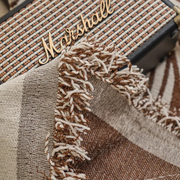 Плед покривало на диван або ліжко, чохол накидка 180х230 см для м'яких меблів, бежевий в коричневу смугу Кам'янець-Подільський - фото 9