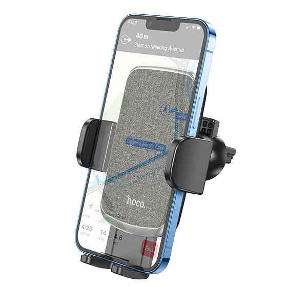 Тримач для мобільного HOCO CA94 Polaris push-type air outlet car holder Black Київ