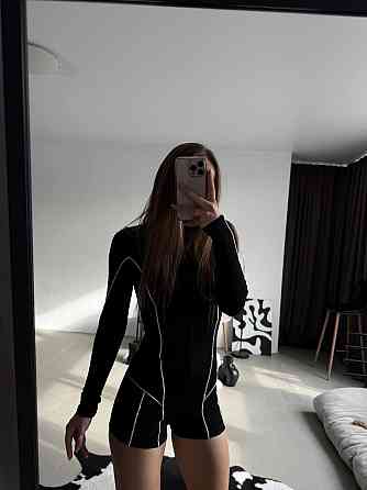 Жіночий стильний привабливий комбінезон із білими кантами дайвінг Одеса