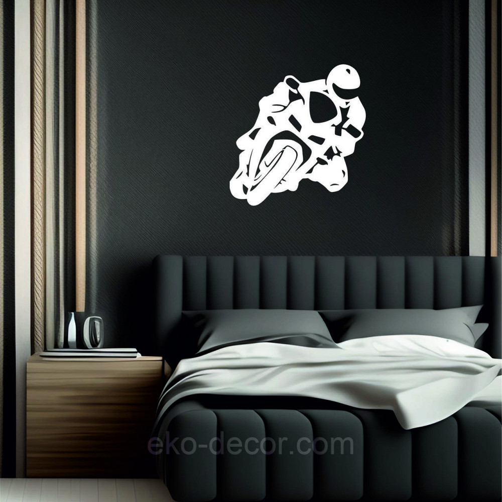 Декоративное настенное Панно «Мотоцыкл» Декор на стену 90*86 см, Белый Киев - изображение 8