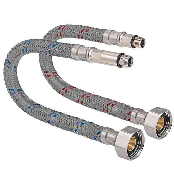 Шланг для води 1/2"хМ10 штуцер, 50см, PE NYLON, комплект 2 шт. Харків