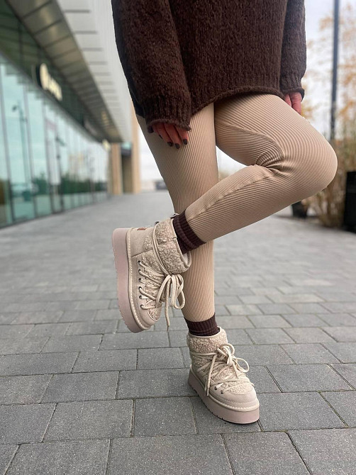 Hengji Угги жіночі HENGJI T39-3 бежеві (зима, замша натуральна) (5677) 40 Коломыя - изображение 7